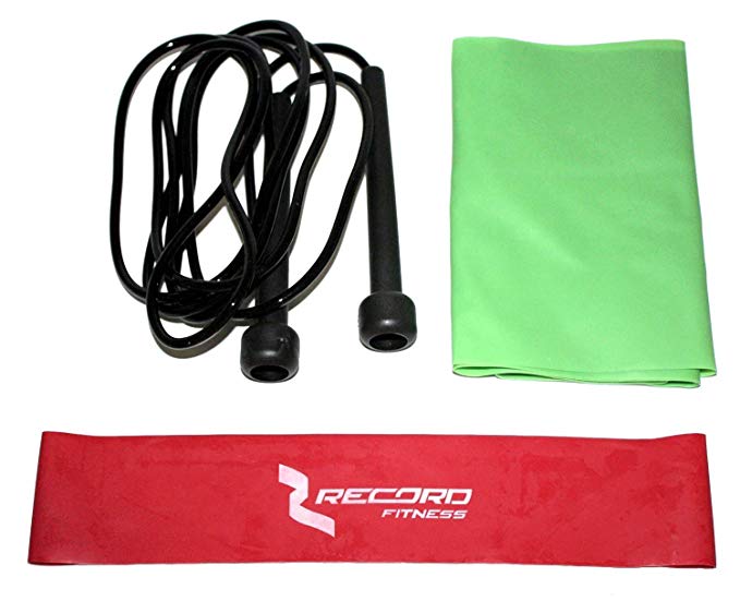 Bundle - Resistance Bands - Yoga - Cross Fit - Jump Rope - Jumping Rope - Lose Weight Exercise Kit - Crossfit Workout - Good for Children or Adult Fitness