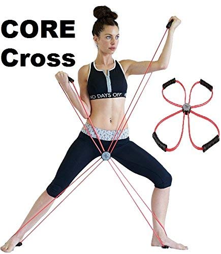 SISYAMA Core Cross Workout Pilates Reformer Exercise Resistance Cords Loop Tube Bands