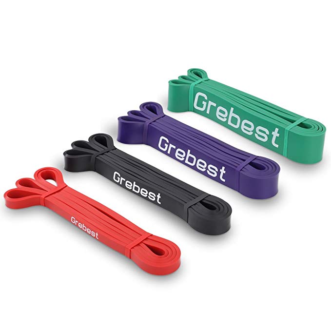 Grebest Heavy Duty Resistance Band, Pull UP Assist Bands Workout Resistance Bands for Body Stretching Powerlifting Mobility Single Band or Set