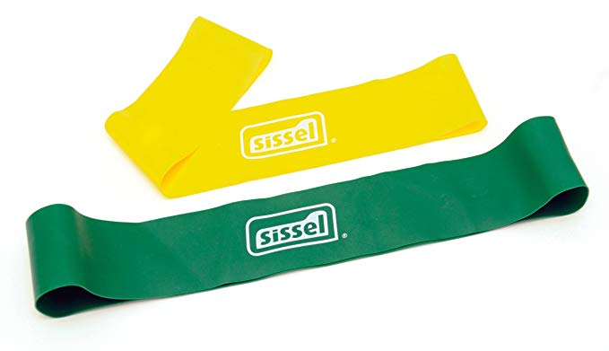 SISSEL Exercise Loop, Set of 2 - Physiotherapy Band - Best Exercise Resistance Loop Bands - Strength Performance Bands - Great for Physical Therapy - Fitness Stretch - Elastic Band