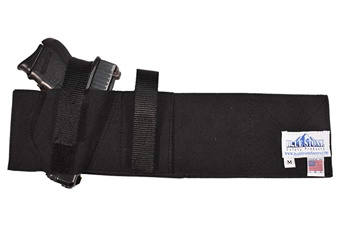 Concealed Carry Belly Band Holster| Belly Band Gun Holster| Belly Band Holster|Fits Glock 17, Glock 19, Glock 21, Glock 22, Glock 23, Glock 26, Glock 27, Glock 42, Glock 43, and Smaller Glock Models, S&W Shield, S&W M&P, and Similar sized Handguns, Sig Sauer, p220, p226, p228, p229, p239, p250, Berretta 92fs, Ruger SR9, and Similar models, 4 inch barrel revolvers, 2.5 inch barrel revolvers