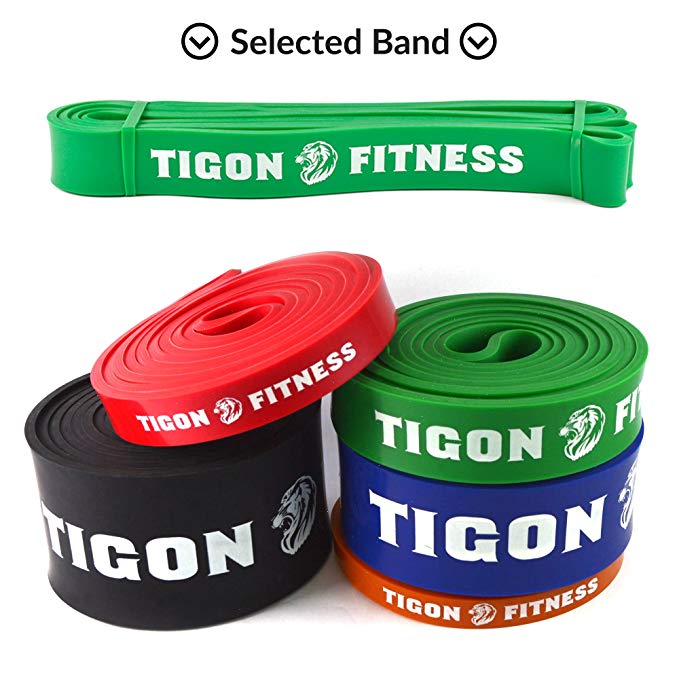 Exercise Bands Best for Resistance Workout from Tigon Fitness. Choose your Band for Pull up Assist, Physical Therapy, Stretching, Flexibility or Crossfit. Full Body Training at your Home Gym, Portable with our Case, Improve your Core Strength Today!!