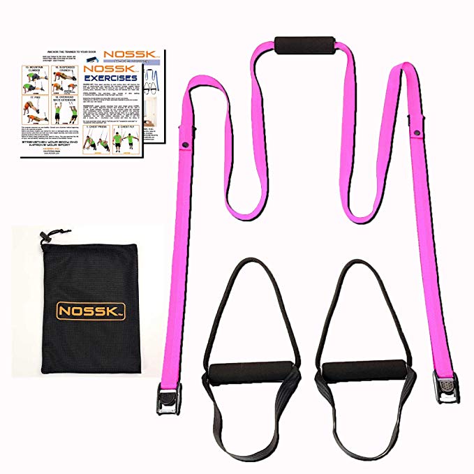 NOSSK HOME Suspension Bodyweight Fitness Trainer (pink)