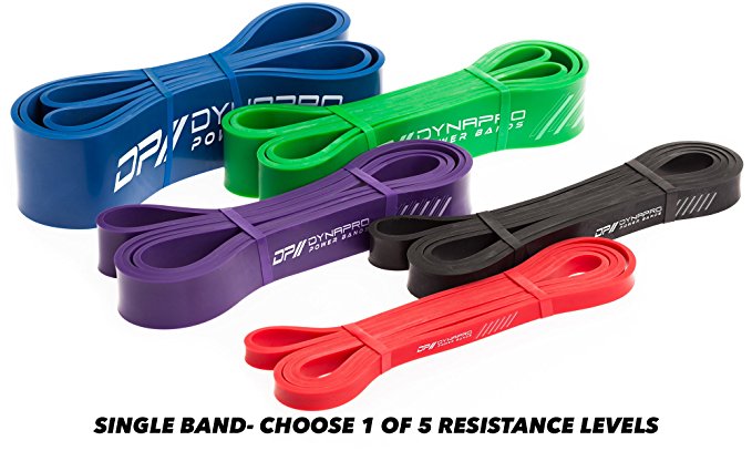 DYNAPRO Power Resistance Bands - Assisted Pull Up Band, Resistance & Stretch Band | Powerlifting Bands