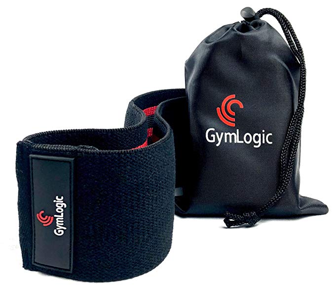 GymLogic Hip resistance band | Best hip circle for squats and glute activation | Delivers optimal support and comfort to improve workouts | Tone your hips and glutes! | Travel bag Included!