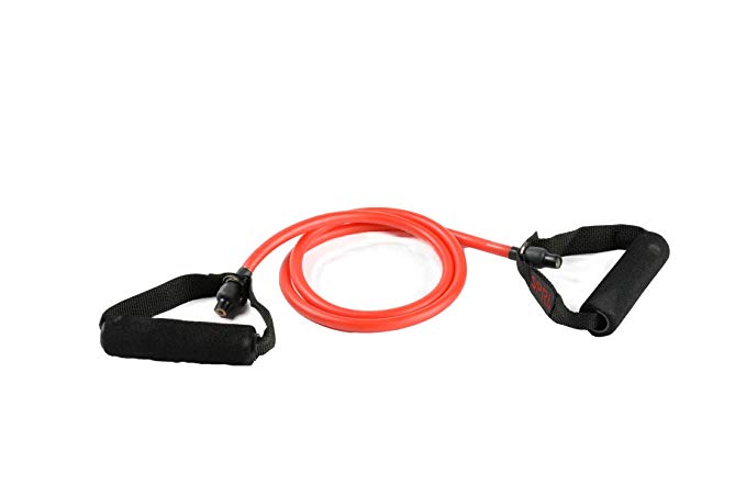 SPRI Xertube Resistance Band Exercise Cords with Deluxe Foam Handles