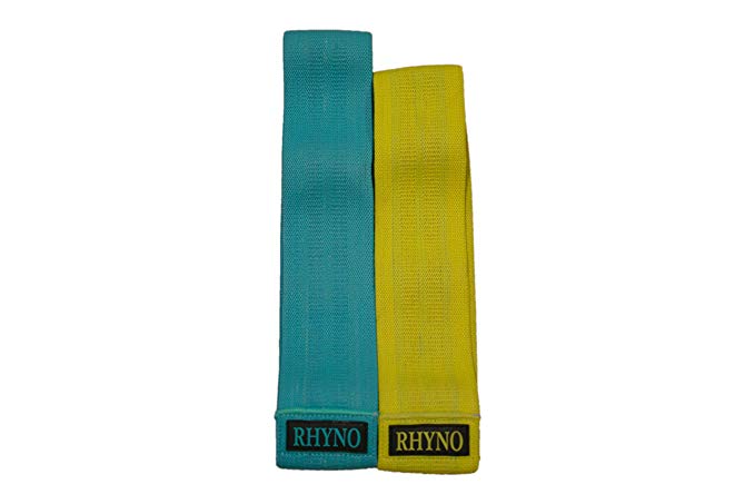 Premium Hip Sling Shot Circle Resistance Bands By Rhyno – Abductor Resistance Band for Squats & Lunges – Ideal Thick Booty Resistance Loop, Workout and Activate Legs, Hips, Thighs & Glutes - 2 Pack