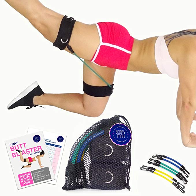 BootyMax Booty Bands for Building, Toning, Lifting The Booty | The Ultimate Butt Workout Resistance Band Set | Includes 7 Day Butt Blaster Challenge eGuide