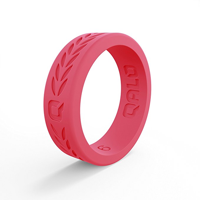 QALO Women's Q2X Functional Silicone Ring, Flat Collection