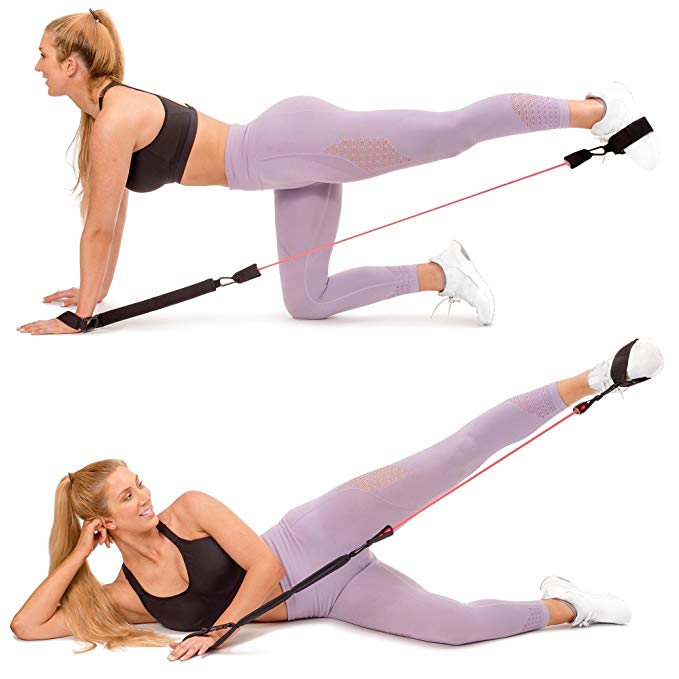 BOOTY BOOSTER: Booty Workout System. Butt Lift Exercise Equipment to Build, Firm and Sculpt your Bikini Curves. Fitness Kit Includes at Home Glute Guide, Travel Bag & 3 Premium Tushy Toner Booty Bands