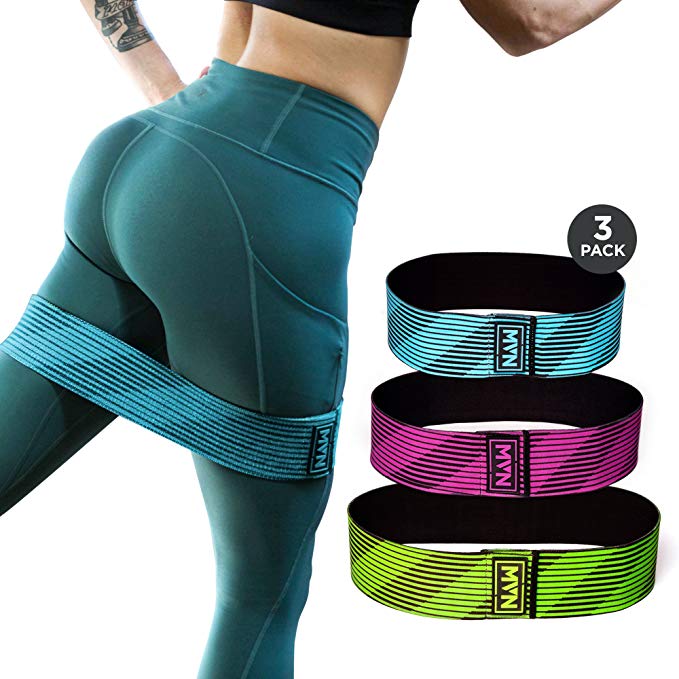 MVN Hip Resistance Band - Exercise Hip Bands for Legs and Butt Workouts, Non Slip Design