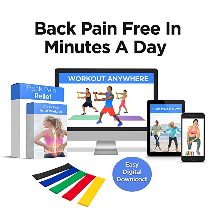 Happy Haven Back Pain Relief In Minutes A day. Alleviating your pain for maximum relief with 5 level intensity resistance bands & downloadable workouts included. Do it anywhere. Travel friendly.