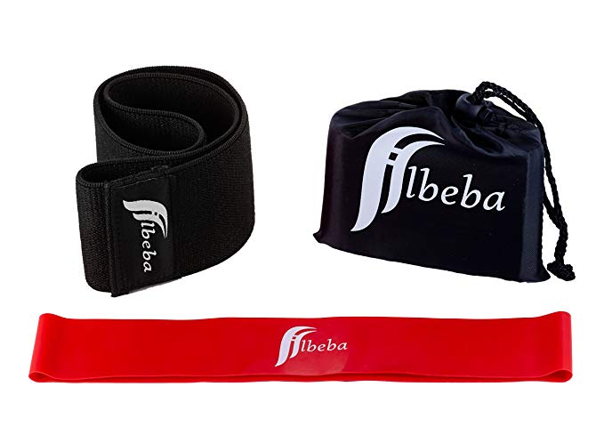 Albeba Hip Circle for Women and Men–Booty Band +1 Loop Band Included -Warm up and Workout -Strengthen Hips and Glutes - Resistance Sling Band Ideal for Butt and Legs Exercises, Non-Slip/Roll