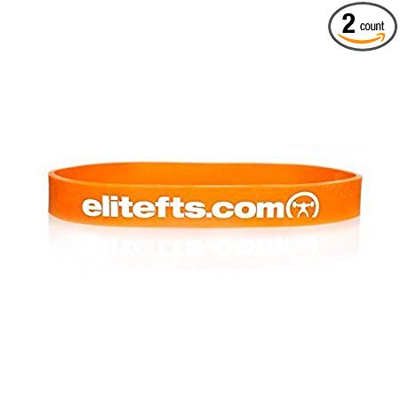 EliteFTS Pro Short Light Resistance Band - Orange - SOLD AS PAIR