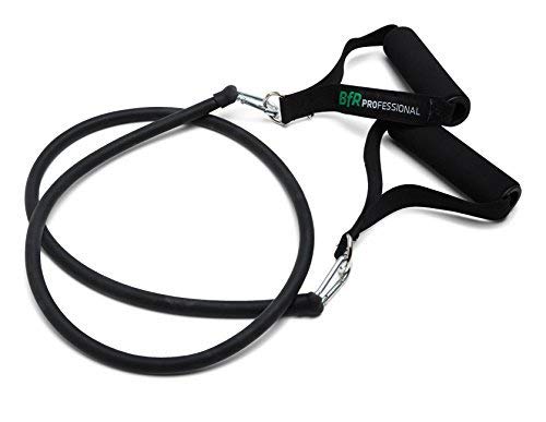 BfR Professional BfR Elastic Training Tube w/carabiners types of training at home, traveling or the gym. Premium exercise resistance band of materials. Use handles or remove them