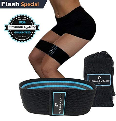 Fit Booty Band - Hip Resistance Circle Bands for Legs and Butt - Best Hip Glute Circle - Thick Cloth Cotton Fabric Peach Butt Bands for Exercise - Tone it Up Booty Bands for Men & Women
