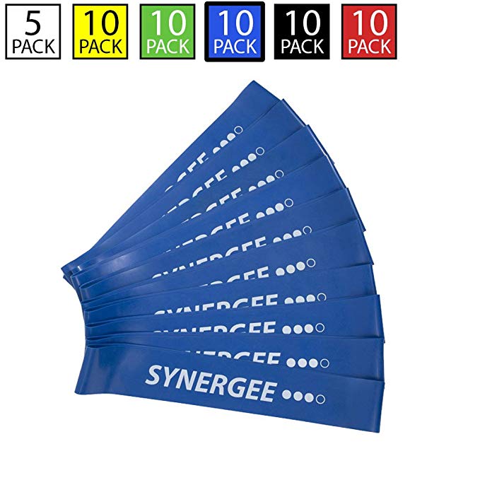 Exercise Fitness Resistance Band Mini Loop Bands That Perform Better When Working Out at Home or The Gym by Synergee