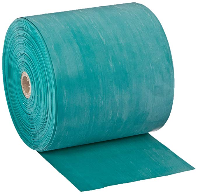 Cando 10-5623 Green Latex-Free Exercise Band, Medium Resistance, 50 yd Length