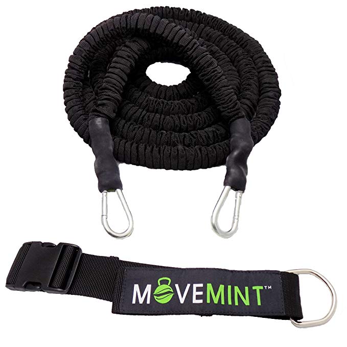 MOVEMINT Speed Resistance Bungee Cord Band Trainer - 33ft Length (Longest in Market)