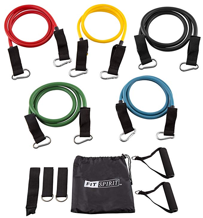 Fit Spirit Fitness Exercise Resistance Bands - Choose Your Set